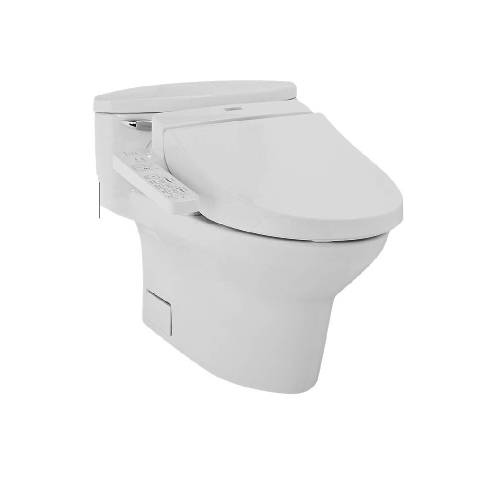 Bàn cầu một khối kèm nắp rửa điện tử Washlet TOTO - MS904W6