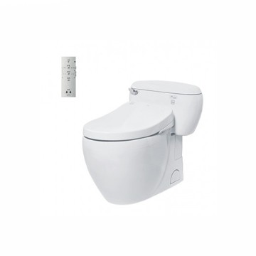 Bàn cầu một khối kèm nắp rửa điện tử Washlet TOTO - MS366W4