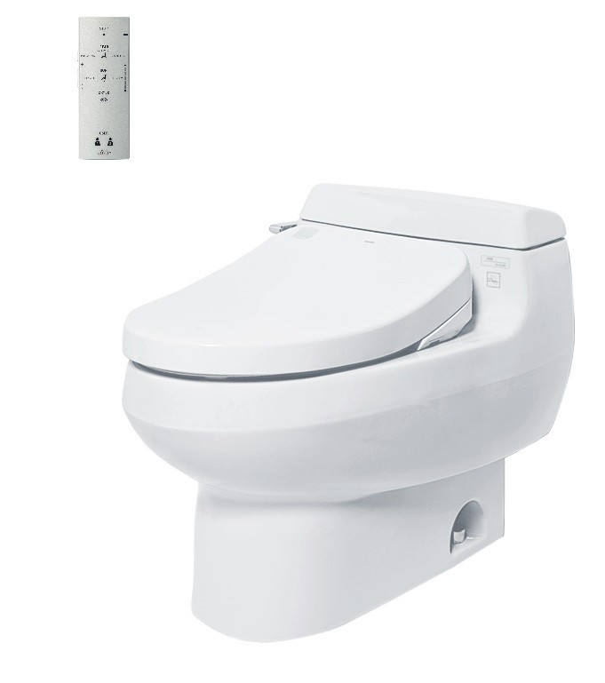 Bàn Cầu 1 Khối Kèm Nắp Rửa Điện Tử Washlet TOTO - MS688W4