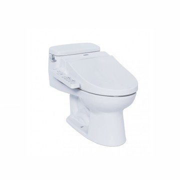 Bàn Cầu 1 Khối Kèm Nắp Rửa Điện Tử Washlet TOTO - MS864W7