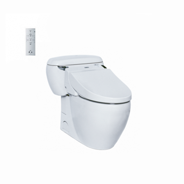 Bàn Cầu 1 Khối Kèm Nắp Rửa Điện Tử Washlet TOTO - MS366W6